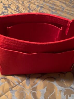 Red Fabric Bag Organizer Insert